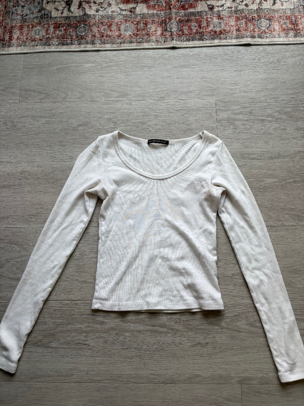 White long sleeved Brandy Melville top